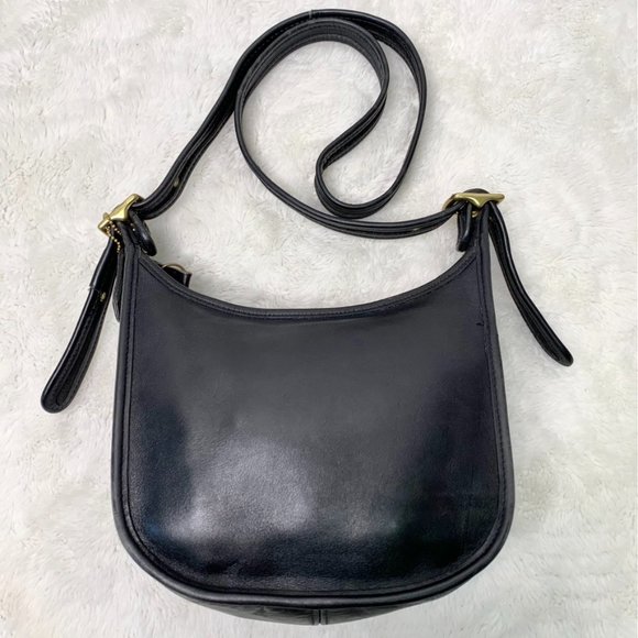 Coach Handbags - Vintage Coach Legacy Black Leather Crossbody Bag Made in USA